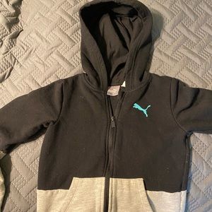 Boys Puma zip up hoodie